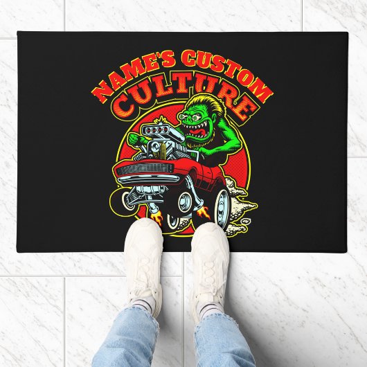 Name des Frisierten Autos Eigene Kultur Klassische Fußmatte