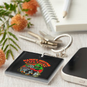 Name des Frisierten Autos Eigene Kultur Klassische Schlüsselanhänger (Vorderseite rechts)