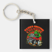 Name des Frisierten Autos Eigene Kultur Klassische Schlüsselanhänger (Vorderseite)