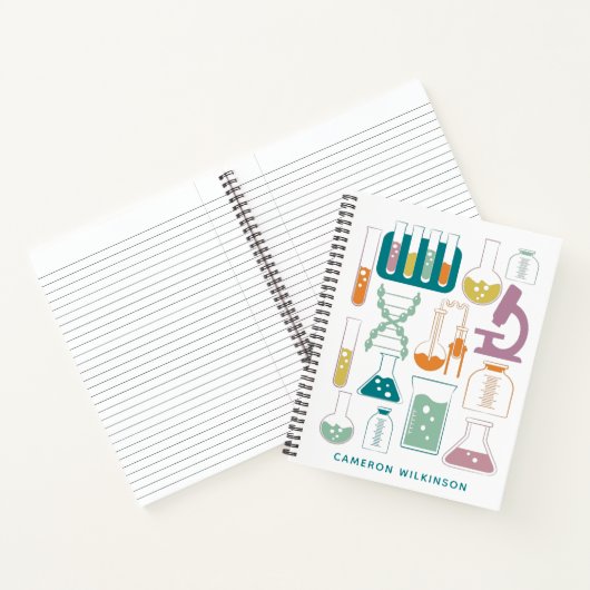 Name des Fun Science Chemistry Laboratory Artwork Notizblock (Innenseite)