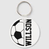 Name des Fußballballs Schlüsselanhänger (Vorderseite)