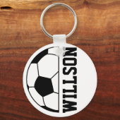 Name des Fußballballs Schlüsselanhänger (Vorderseite)