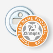 Name des Fußballklubs Flaschenöffner (Vorderseite)