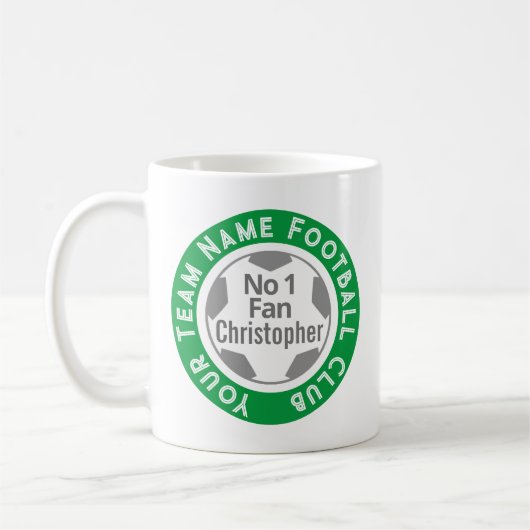 Name des Fußballklubs Kaffeetasse (Links)