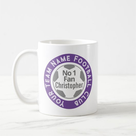 Name des Fußballklubs Kaffeetasse (Links)