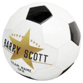 Name des Fußballspielers personalisiert Fußball (Dreiviertel)