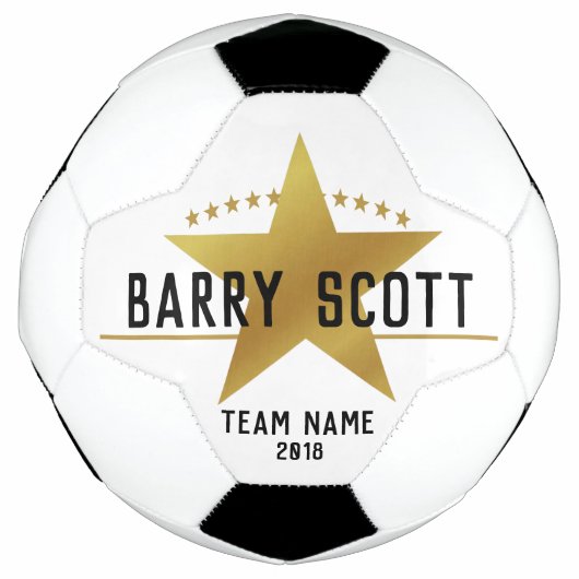 Name des Fußballspielers personalisiert Fußball (Vorderseite)