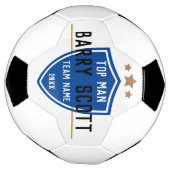 Name des Fußballspielers personalisiert Fußball (Gedreht)