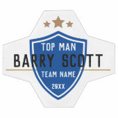 Name des Fußballspielers personalisiert Fußball (Flach)