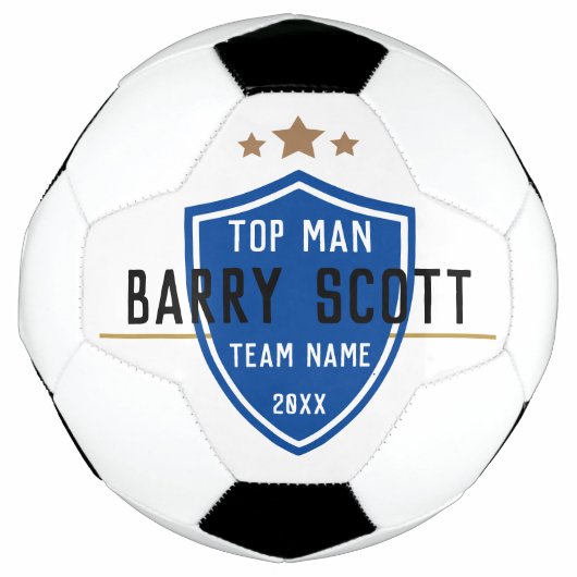 Name des Fußballspielers personalisiert Fußball (Vorderseite)