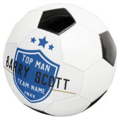 Name des Fußballspielers personalisiert Fußball (Dreiviertel)