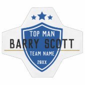 Name des Fußballspielers personalisiert Fußball (Flach)