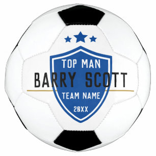 Name des Fußballspielers personalisiert Fußball