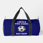 Name des Fußballspielerteams Duffle Bag (Rückseite)