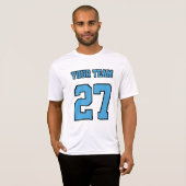 Name des Fußballteams Light Blue Uni T-Shirt (Vorne ganz)