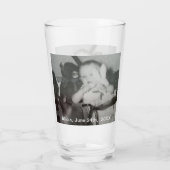 Name des Geburtstagskindes Foto Glas (Rückseite)