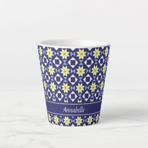 Name des gelben blauen Blumenmusters Milchtasse