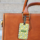 Name des gelben Zitronenmusters Gepäckanhänger