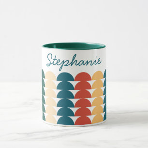 Name des geometrischen Musters des Halbkreisblatte Tasse