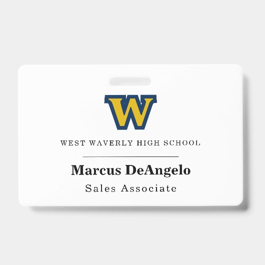 Name des Geschäftstreffens Tag/Abzeichen mit Logo Ausweis (Front)