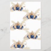 Name des Gewürzblauer Blume-Brautparty-Spiels Flyer (Hinten)