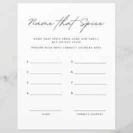 Name des Gewürzspiels des Brautparty