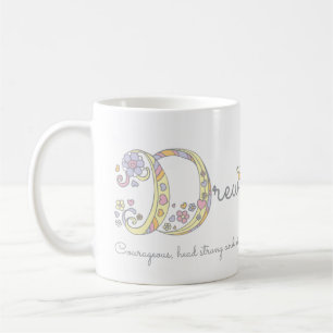 Name des gezeichnet Buchstabens D, d. h. Monogramm Kaffeetasse