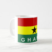 Name des ghanaischen Landes Kaffeetasse (Vorderseite Links)