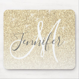 Name des Girl-Gold-Glitzer-Glitzern Mousepad