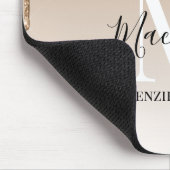 Name des Girl-Gold-Rosa-Glitzer Mousepad (Ecke)