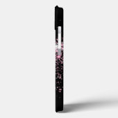 Name des Girl-Pink-Glitzer Monogramm Case-Mate iPhone Hülle (Rückseite / Links)