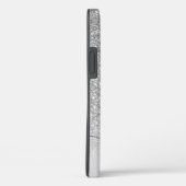 Name des Girl-Silver-Glitzer Monogramm Case-Mate iPhone Hülle (Rückseite / Rechts)