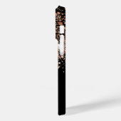 Name des Glitzer der Schwarzen Rose Case-Mate iPhone Hülle (Rückseite / Links)