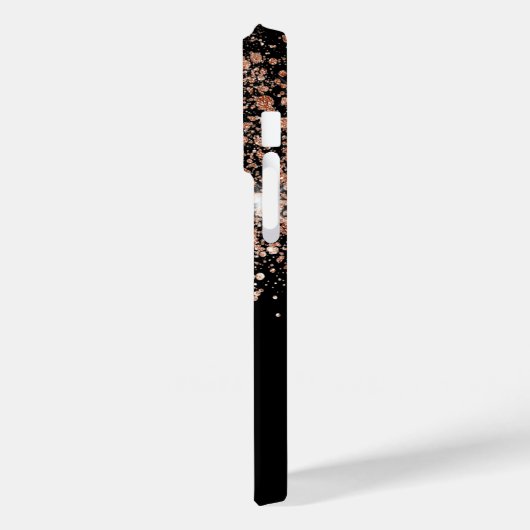 Name des Glitzer der Schwarzen Rose Case-Mate iPhone Hülle (Rückseite / Links)