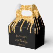 Name des Glitzer des Geburtstags Geschenkschachtel (Vorderseite)