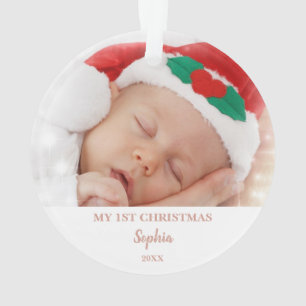 Name des Glitzer für das 1. Weihnachtsfest des Ba Ornament