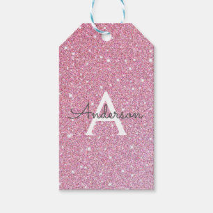 Name des Glitzer Rose Geschenkanhänger