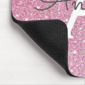 Name des Glitzer Rose Mousepad (Ecke)
