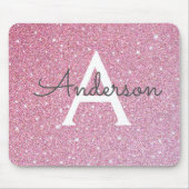 Name des Glitzer Rose Mousepad (Vorne)