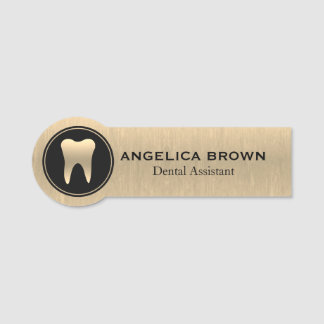 Name des Gold Dental Assistant Namensschild