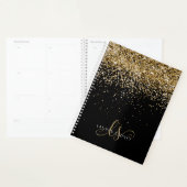 Name des Gold Glitzer Glam Monogram Planer (Anzeige)