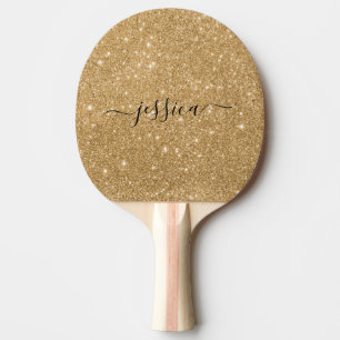 Name des Gold-Glitzer-Skripts Tischtennis Schläger