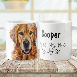 Name des Golden Retriever Hundes Kaffeetasse
