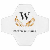 Name des Goldenen Lorbeerkranzes Monogramm Fußball (Flach)