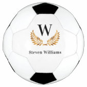 Name des Goldenen Lorbeerkranzes Monogramm Fußball (Vorderseite)