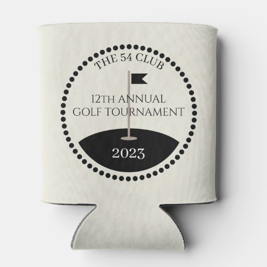 Name des Golf Turnierclubs Dosenkühler (Rückseite)