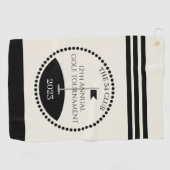 Name des Golf Turnierclubs Golfhandtuch (Horizontal)