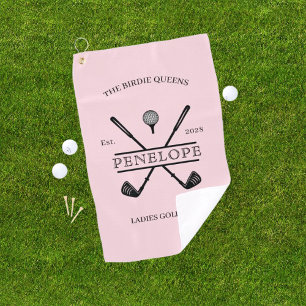 Name des Golfclubs Pink Ladies Golfhandtuch