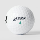 Name des Golfers - Eleganter grüner Golfball mit M (Logo)