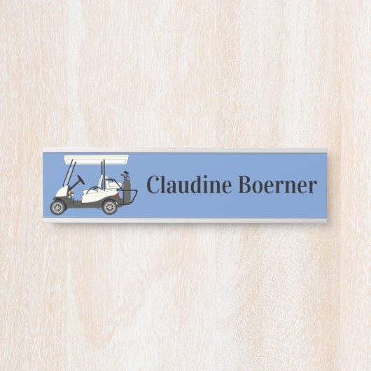 Name des Golfers Türschild (Vorderseite )